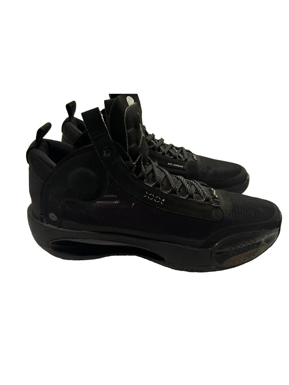 Nike Air Jordan 34 Men’s Size 11.5 Triple Black Cat Basketball Shoes Sneakers
